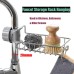 iPstyle Kitchen Sink Caddy Organizer Over Faucet Sponge Holder