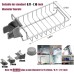 iPstyle Kitchen Sink Caddy Organizer Over Faucet Sponge Holder